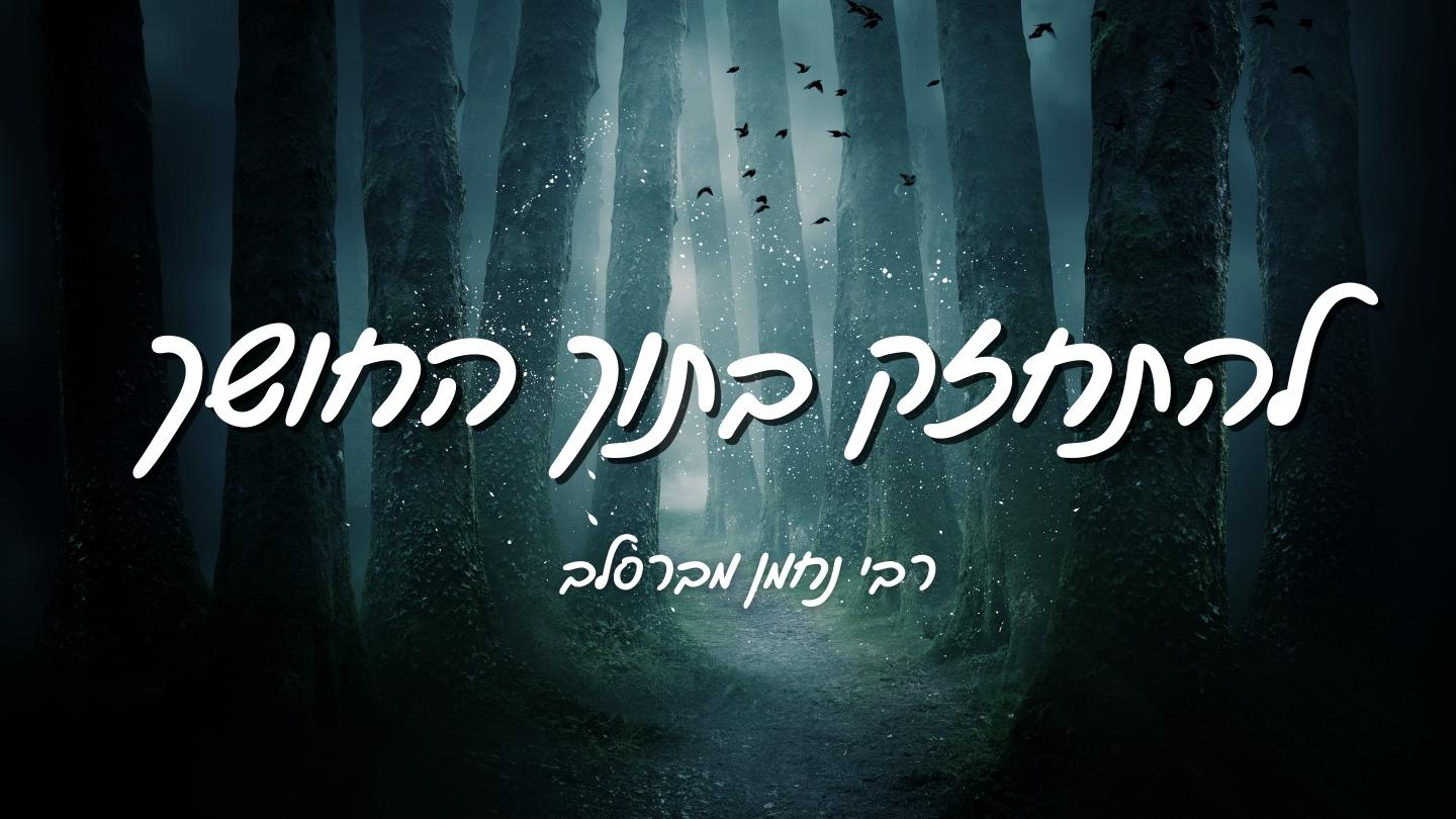 להתחזק בתוך החושך - משיבת נפש, ג